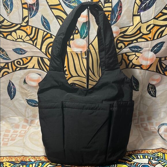 Unbranded Handbags - Caistre Nylon Bucket Bag Slouchy Hobo  Lightweight Multi Pocket Shoulder Bag